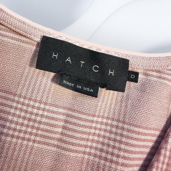 Hatch Pink Plaid ‘Heidi’ Maternity Dress Size 0 ASO Meghan McCain - Picture 11 of 15